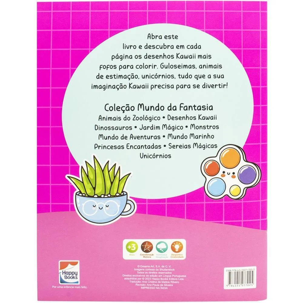 LIVRO INFANTIL COLORIR FANTASIA KAWAII 21X28 32PG TODOLIVRO (UNIDADE) - imagem 5