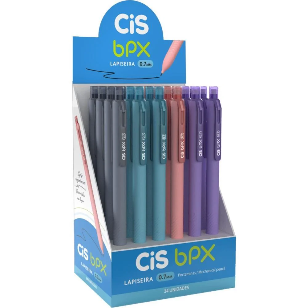 LAPISEIRA 0.7MM CIS BPX GRIP 4 CORES SERTIC (DP.C/24) - imagem 3