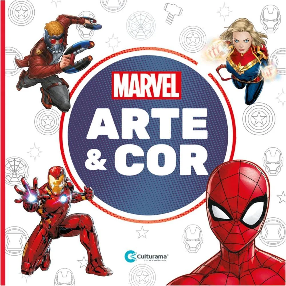 LIVRO INFANTIL COLORIR ARTE E COR MARVEL 27X27 36PGS CULTURAMA (UNIDADE) - imagem 2