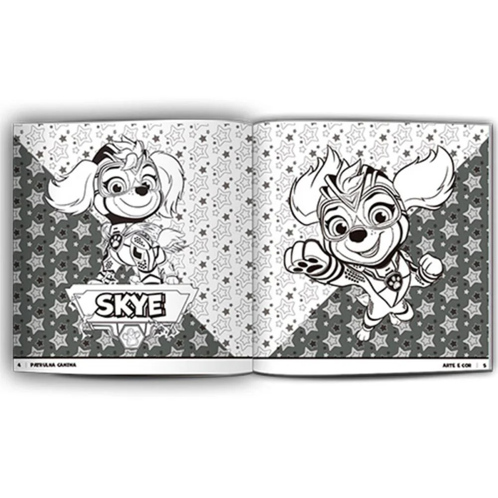 LIVRO INFANTIL COLORIR ARTE E COR PATRULHA CANINA 36P CULTURAMA (UNIDADE) - imagem 4