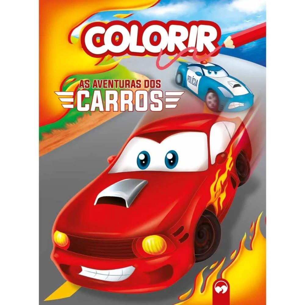 LIVRO INFANTIL COLORIR AS AVENTURAS DOS CARROS 12PGS VALE DAS LETRAS (UNIDADE) - imagem 3