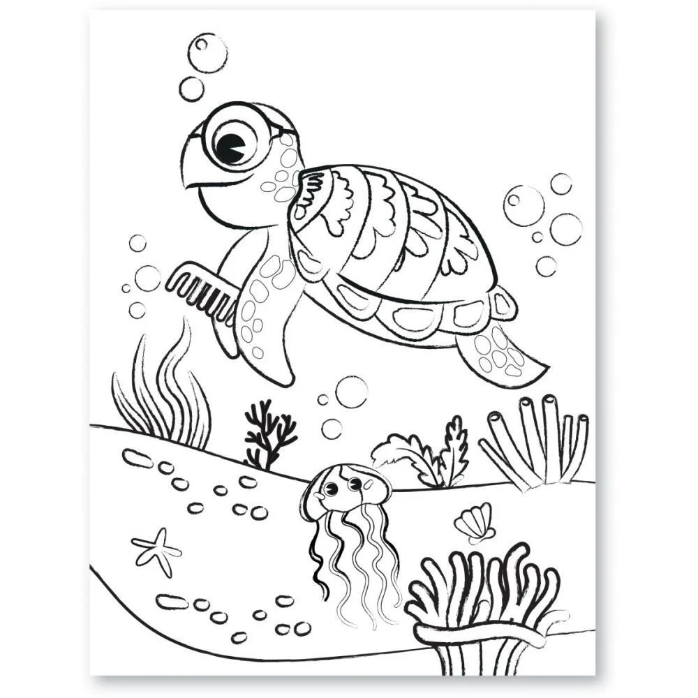 LIVRO INFANTIL COLORIR FUNDO DO MAR C/12 LAPIS+ADES LEONORA (UNIDADE) - imagem 7