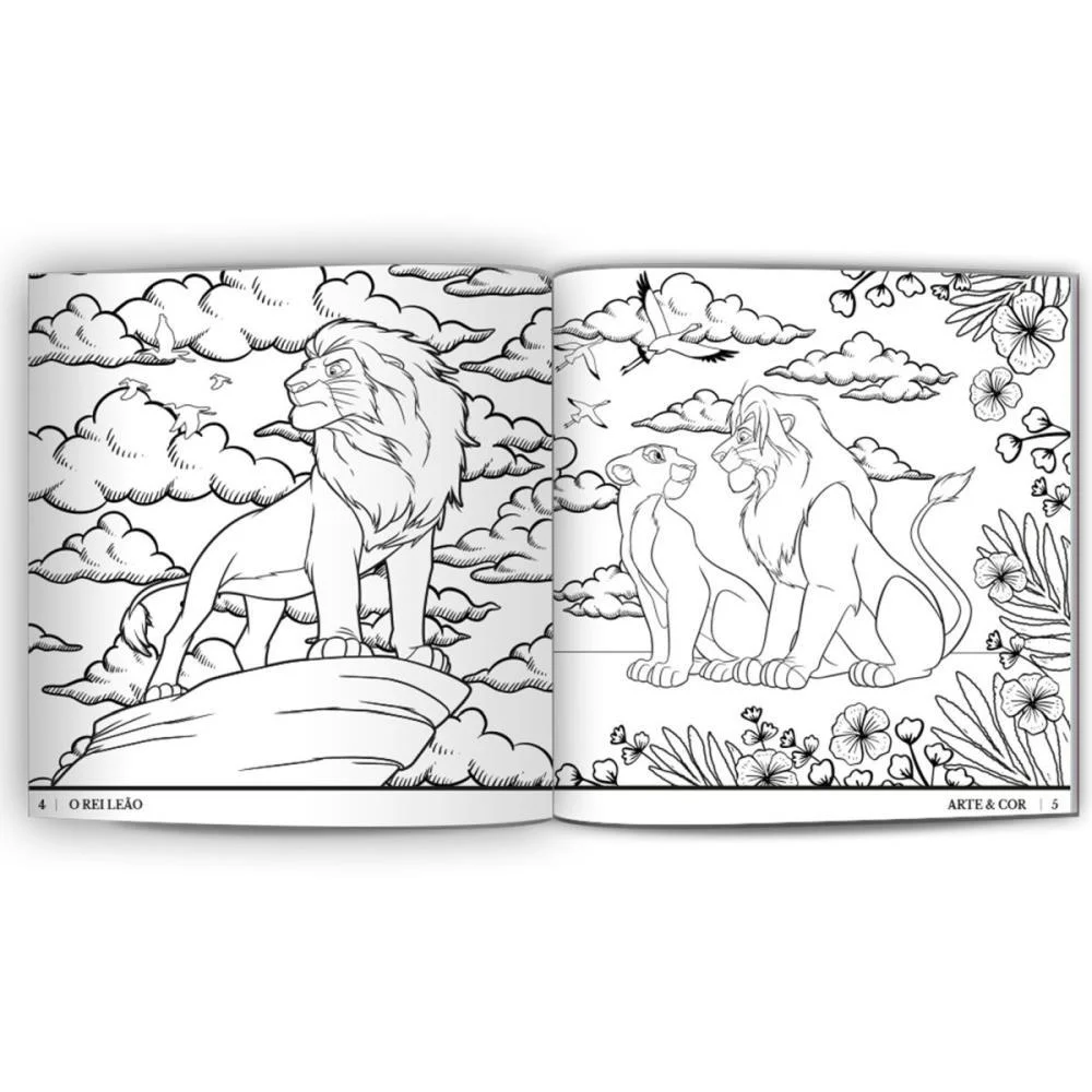 LIVRO INFANTIL COLORIR ARTE E COR REI LEAO 27X27 36PG CULTURAMA (UNIDADE) - imagem 4