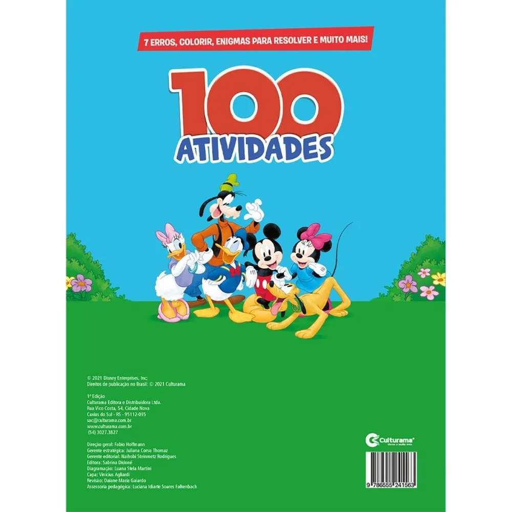 LIVRO INFANTIL COLORIR 100 ATIVIDADES MICKEY CULTURAMA (UNIDADE) - imagem 3