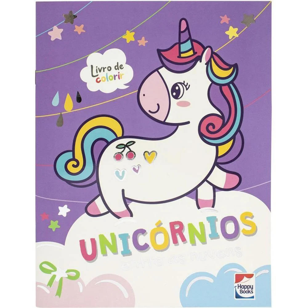 LIVRO INFANTIL COLORIR FANTASIA UNICORNIO 21X28 32PG TODOLIVRO (UNIDADE) - imagem 2