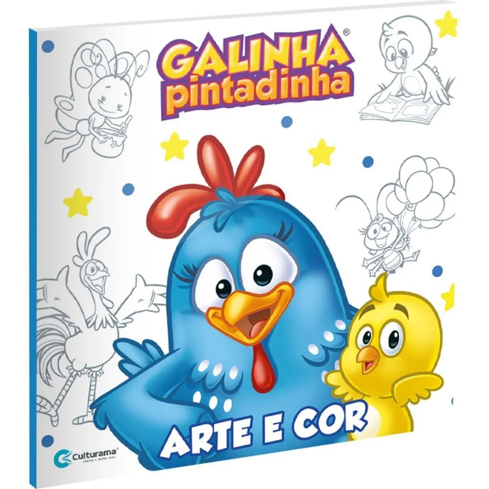 LIVRO INFANTIL COLORIR ARTE E COR GALINHA PINTADINHA CULTURAMA (UNIDADE) - imagem 4