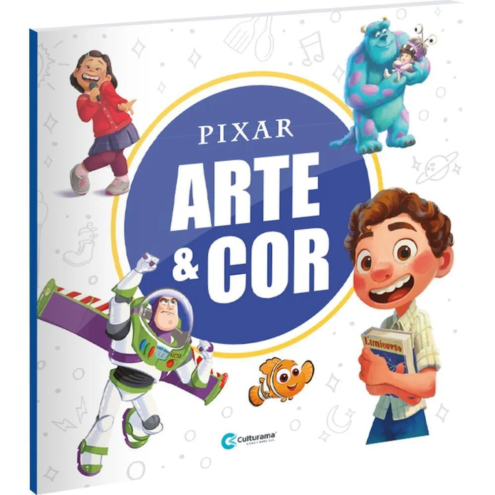 LIVRO INFANTIL COLORIR ARTE E COR DISNEY PIXAR 27X27 CULTURAMA (UNIDADE) - imagem 3