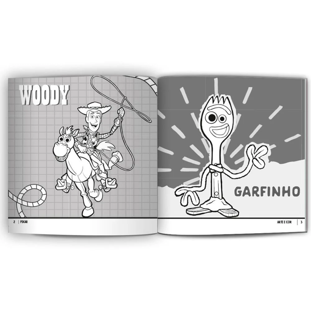LIVRO INFANTIL COLORIR ARTE E COR DISNEY PIXAR 27X27 CULTURAMA (UNIDADE) - imagem 4