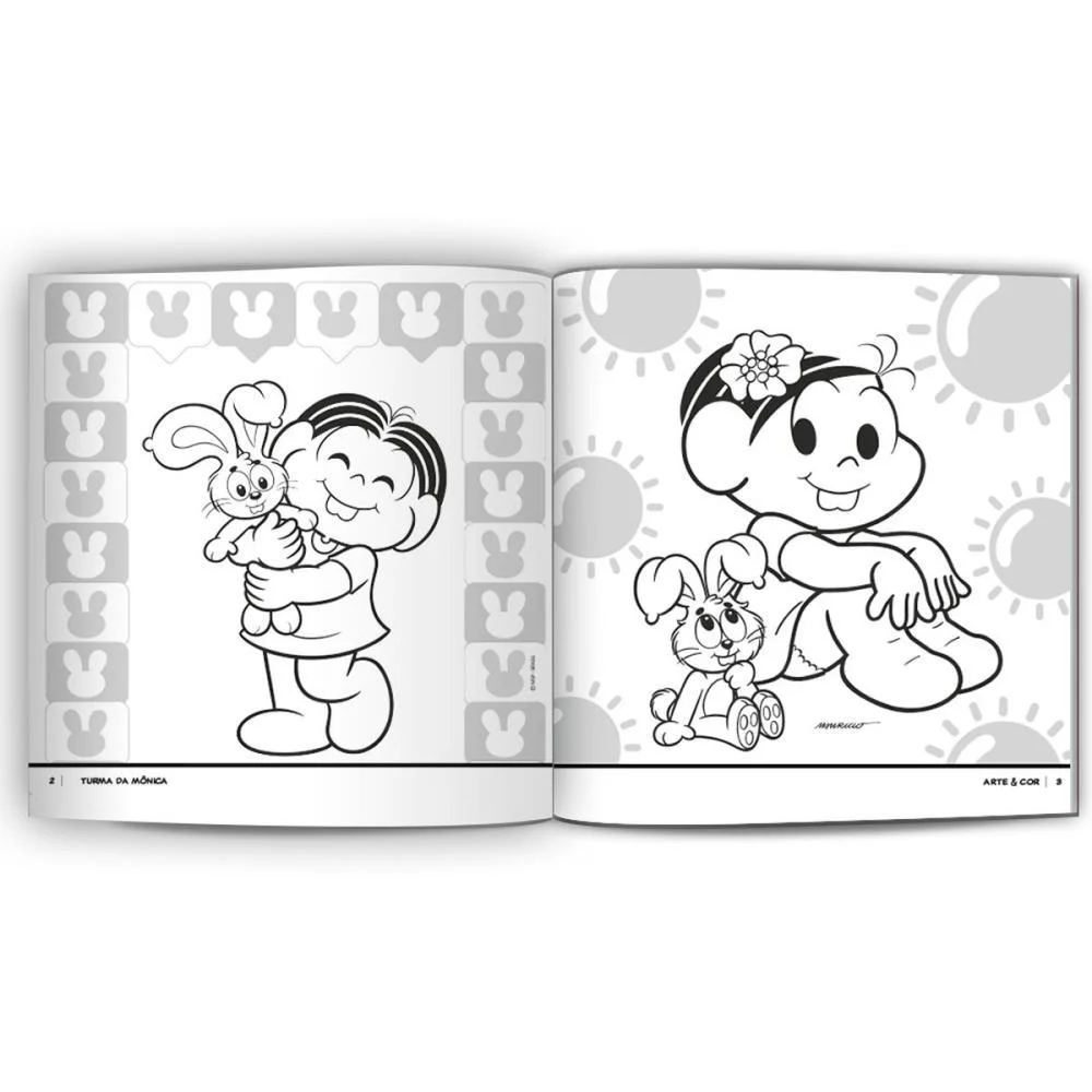 LIVRO INFANTIL COLORIR ARTE E COR TURMA DA MONICA CULTURAMA (UNIDADE) - imagem 4