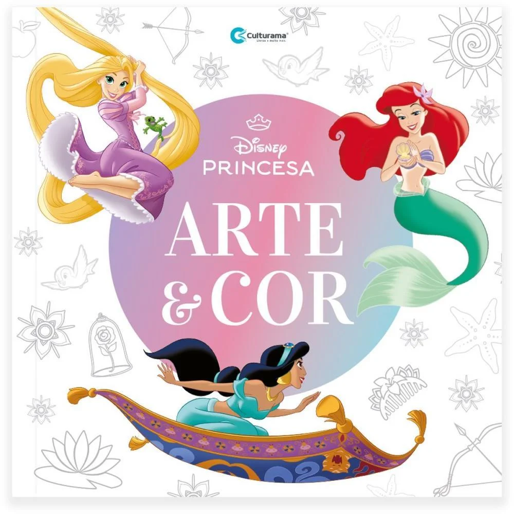 LIVRO INFANTIL COLORIR ARTE E COR PRINCESAS 27X27 36P CULTURAMA (UNIDADE) - imagem 2