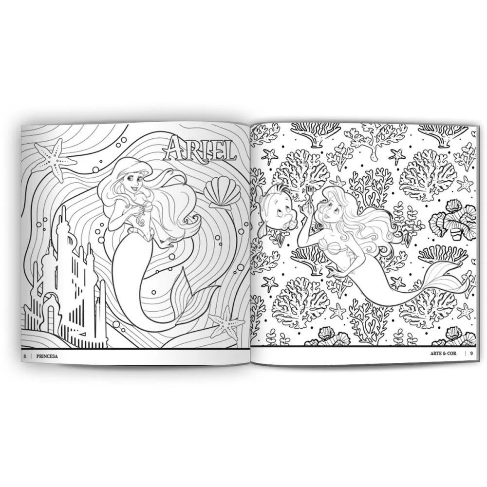 LIVRO INFANTIL COLORIR ARTE E COR PRINCESAS 27X27 36P CULTURAMA (UNIDADE) - imagem 3