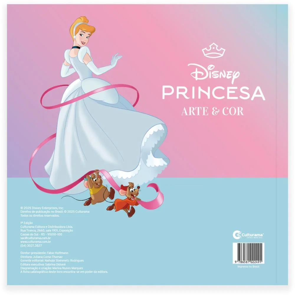 LIVRO INFANTIL COLORIR ARTE E COR PRINCESAS 27X27 36P CULTURAMA (UNIDADE) - imagem 4