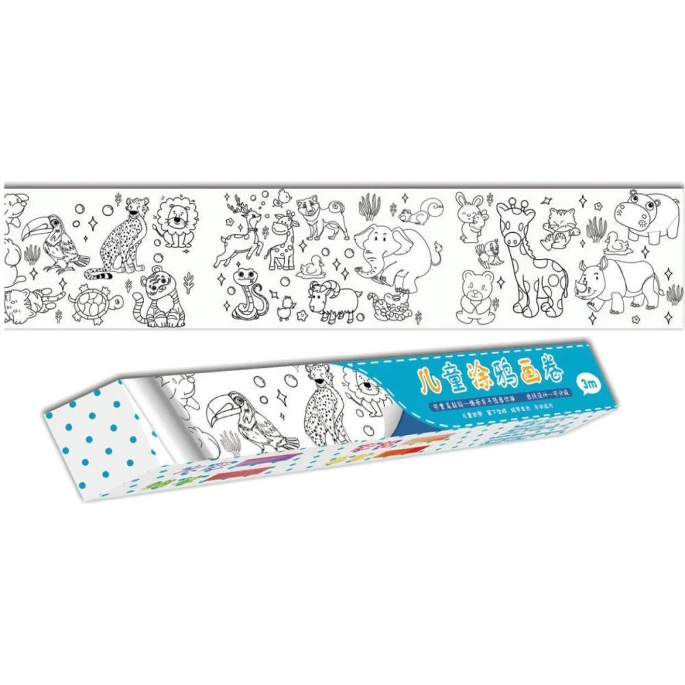 LIVRO INFANTIL COLORIR ANIMAIS 30CMX3M ROLO ADESIVO V.M.P. (UNIDADE) - imagem 4