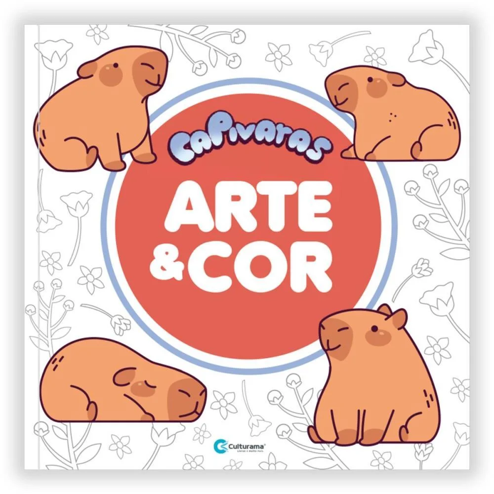 LIVRO INFANTIL COLORIR ARTE E COR CAPIVARAS 27X27 36P CULTURAMA (UNIDADE) - imagem 5