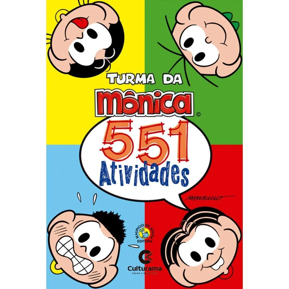 LIVRO INFANTIL COLORIR 551 ATIVIDADES TURMA DA MONICA CULTURAMA (UNIDADE) - imagem 3