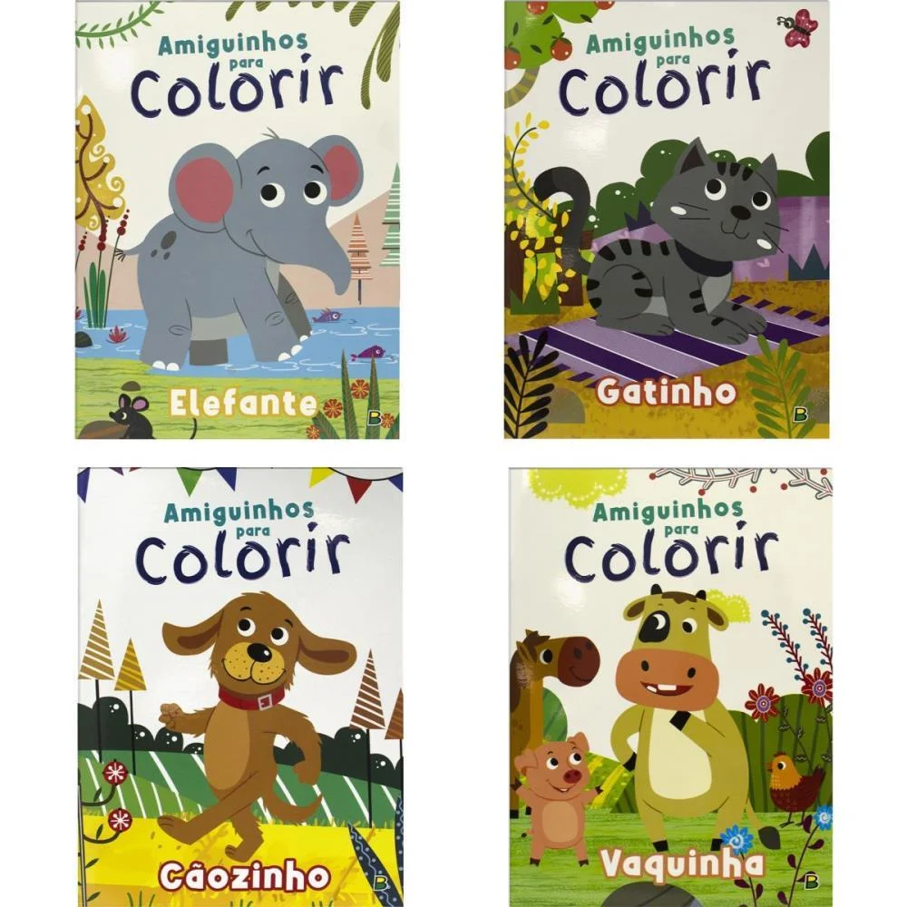 LIVRO INFANTIL COLORIR AMIGUINHOS PARA COLORIR 10P(S) TODOLIVRO (PCT.C/05) - imagem 2