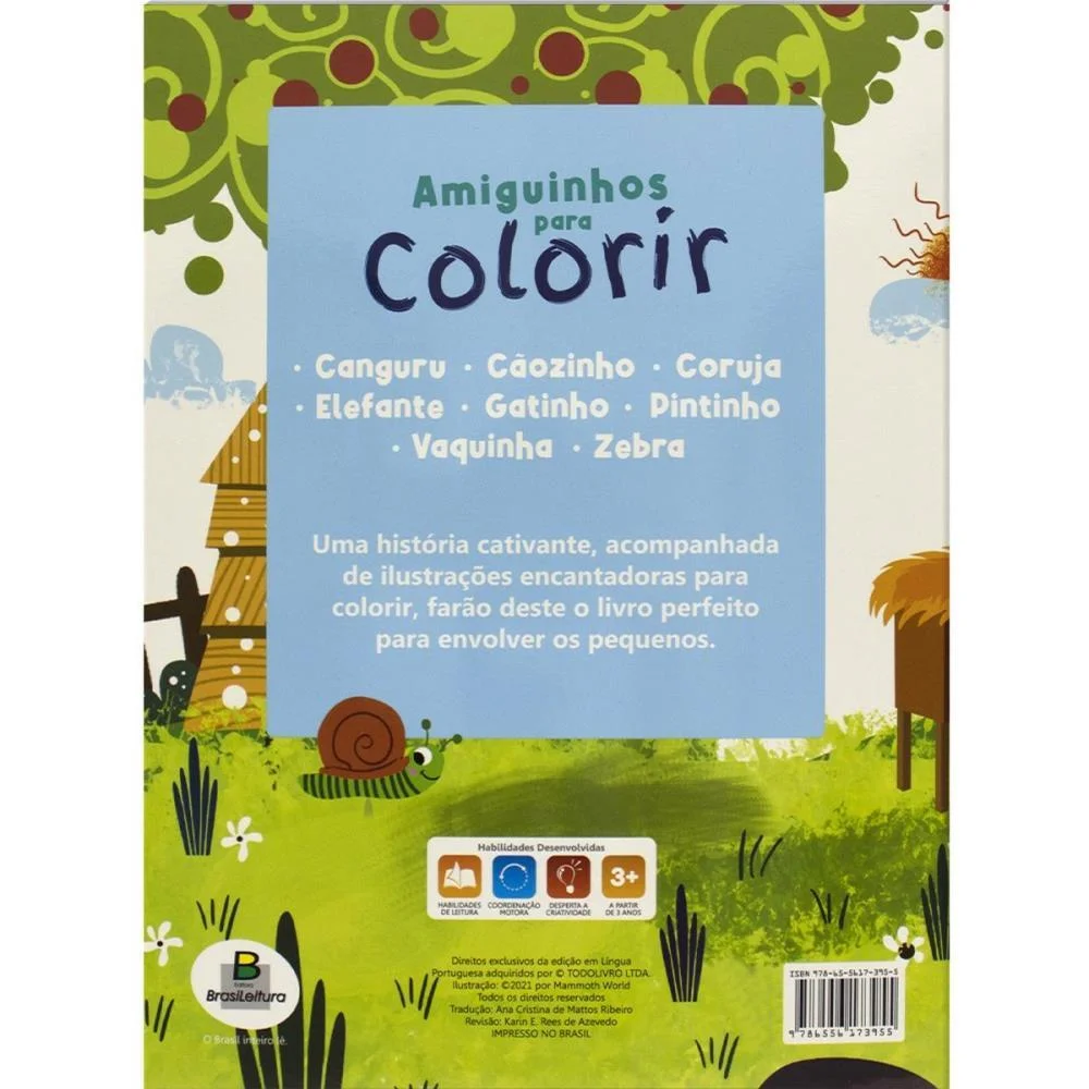 LIVRO INFANTIL COLORIR AMIGUINHOS PARA COLORIR 10P(S) TODOLIVRO (PCT.C/05) - imagem 18