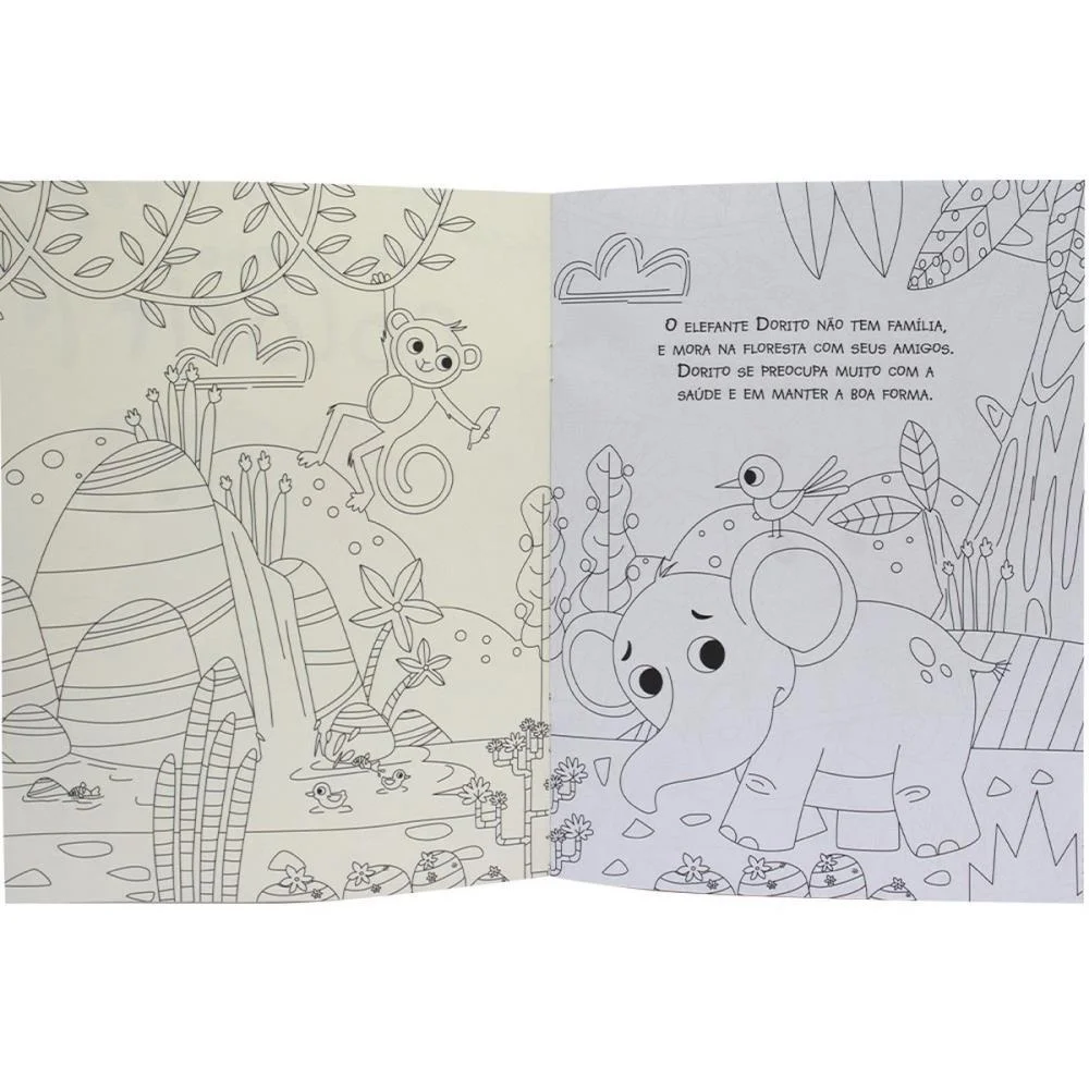 LIVRO INFANTIL COLORIR AMIGUINHOS PARA COLORIR 10P(S) TODOLIVRO (PCT.C/05) - imagem 5