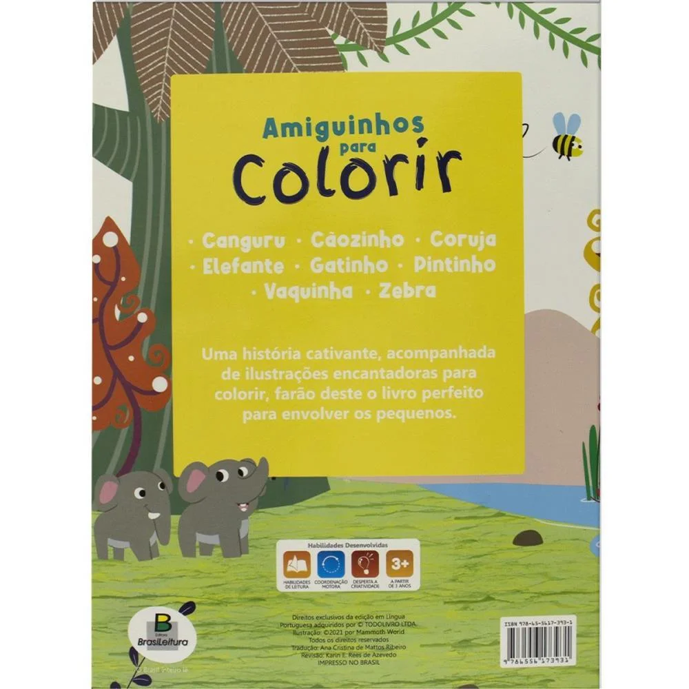 LIVRO INFANTIL COLORIR AMIGUINHOS PARA COLORIR 10P(S) TODOLIVRO (PCT.C/05) - imagem 6