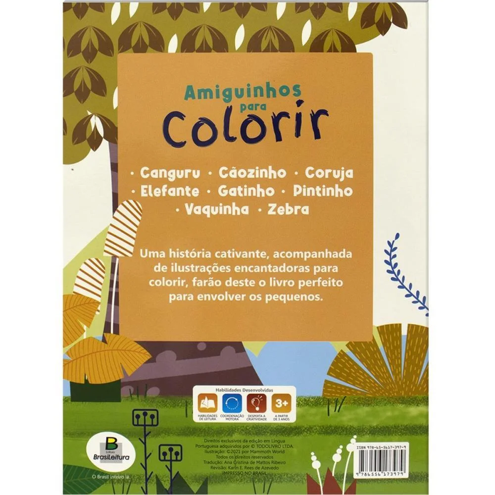 LIVRO INFANTIL COLORIR AMIGUINHOS PARA COLORIR 10P(S) TODOLIVRO (PCT.C/05) - imagem 9