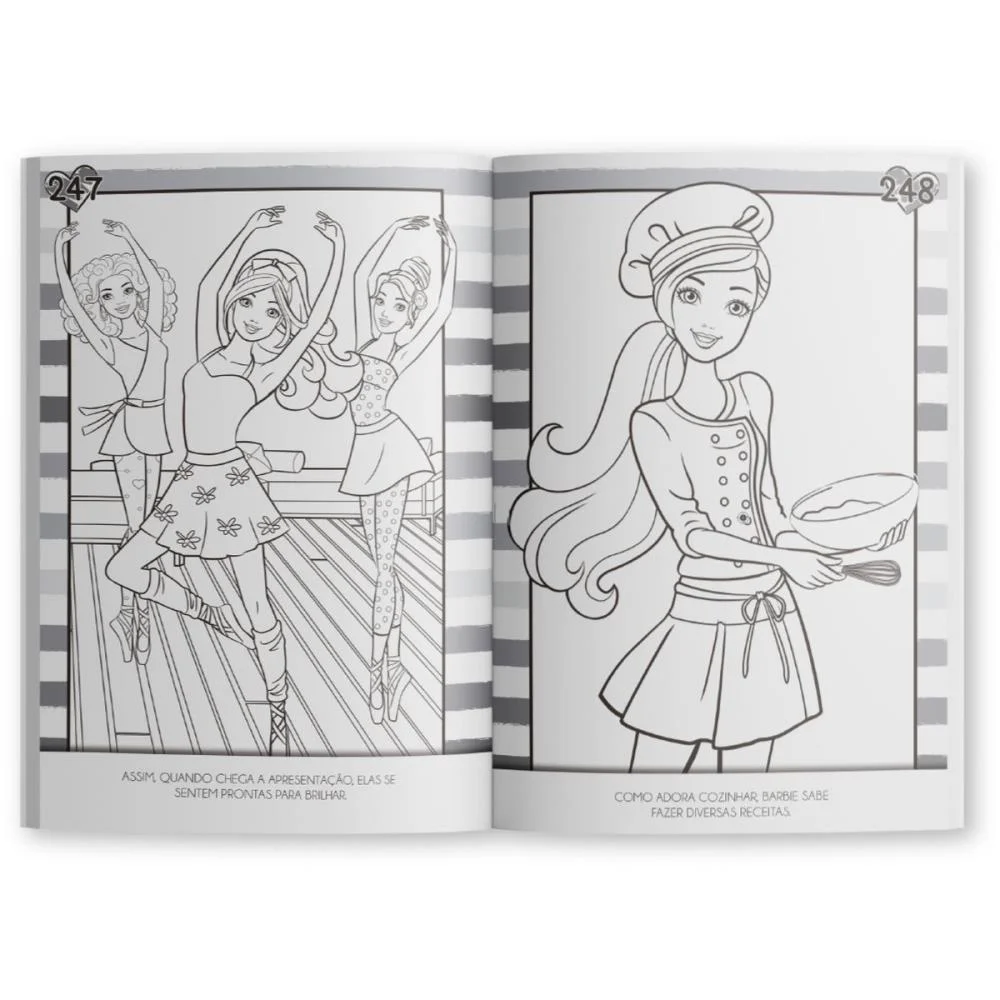 LIVRO INFANTIL COLORIR 365 DESENHOS BARBIE 288PGS MAGIC KIDS (UNIDADE) - imagem 4