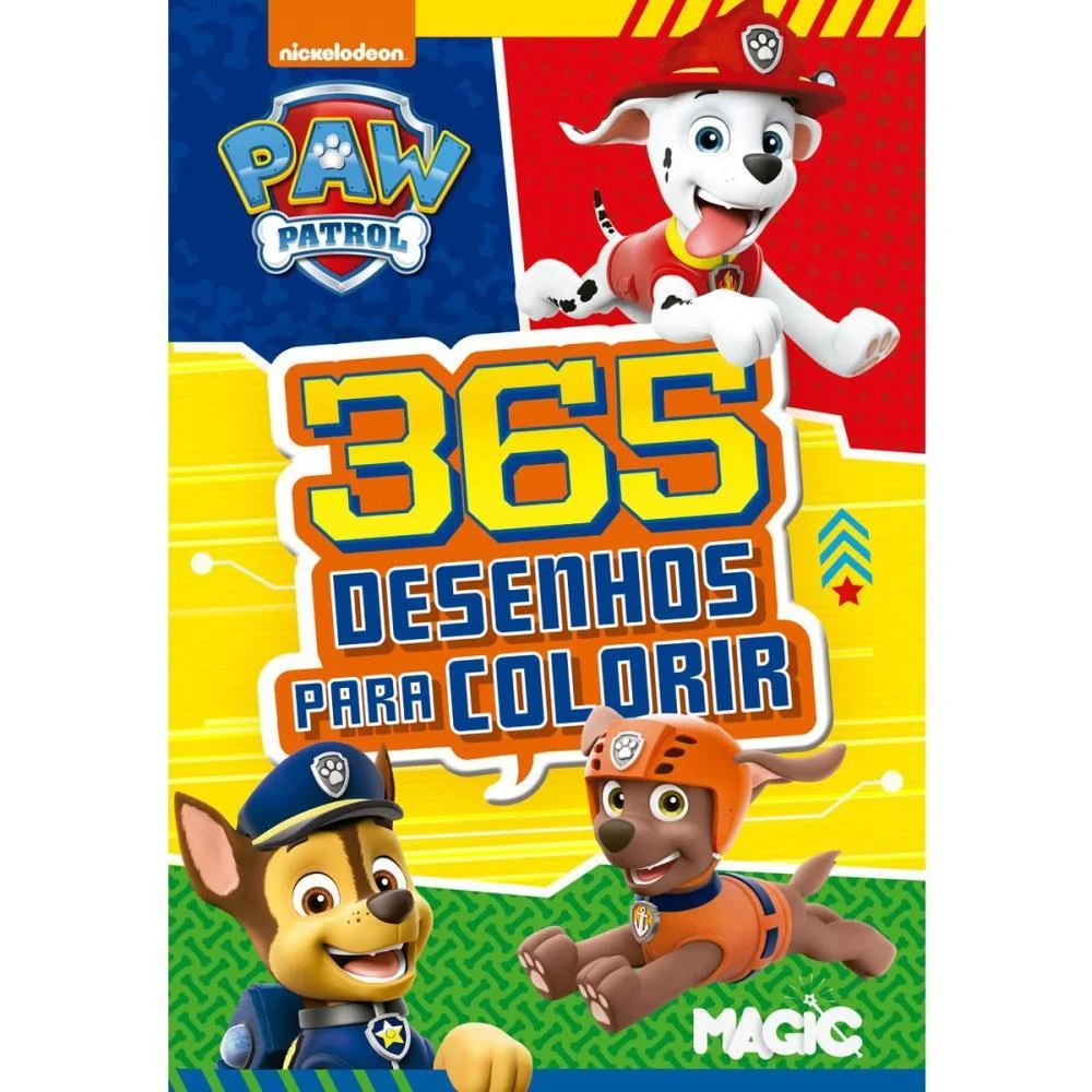 LIVRO INFANTIL COLORIR 365 DESENHOS PATRULHA CANINA MAGIC KIDS (UNIDADE) - imagem 3
