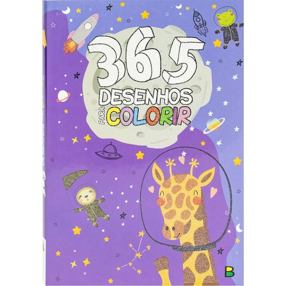 LIVRO INFANTIL COLORIR 365 DESENHOS P/COLORIR RX 288P TODOLIVRO (UNIDADE) - imagem 2