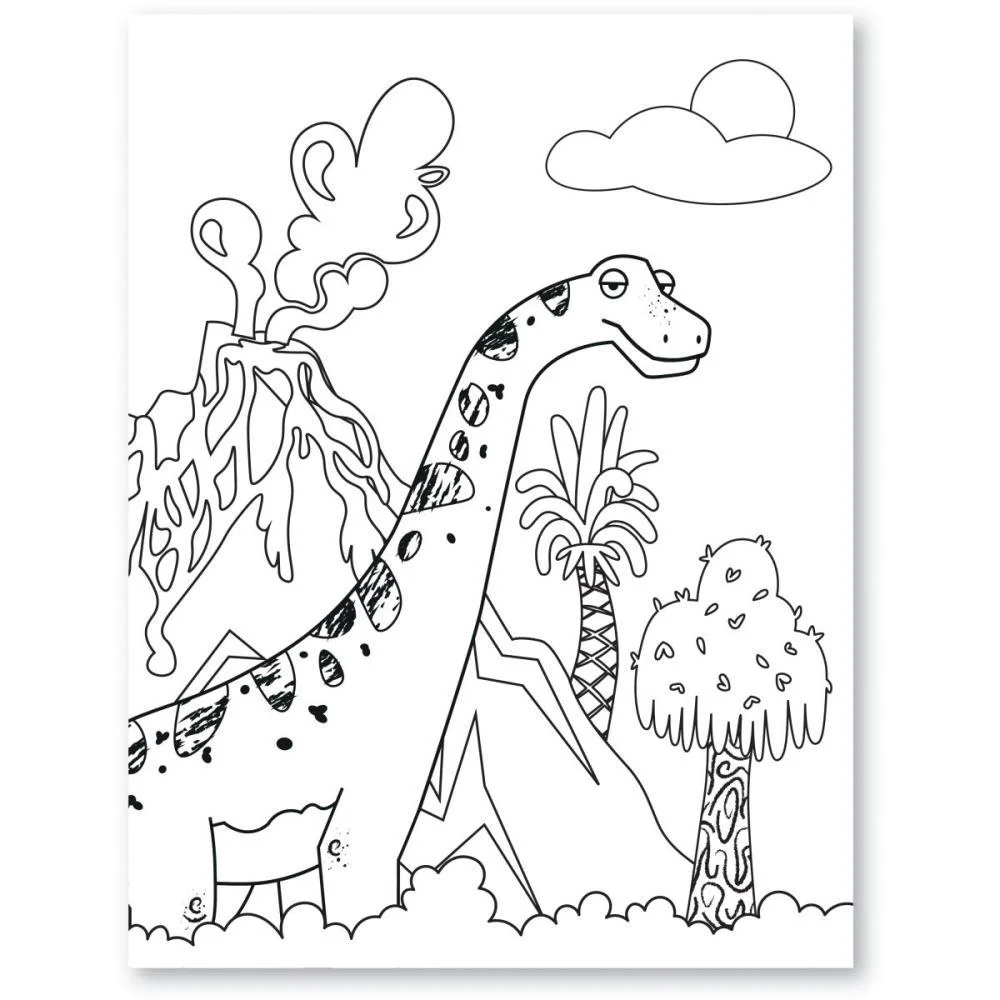 LIVRO INFANTIL COLORIR DINO 12 LAPIS+ADESIVOS LEONORA (UNIDADE) - imagem 7