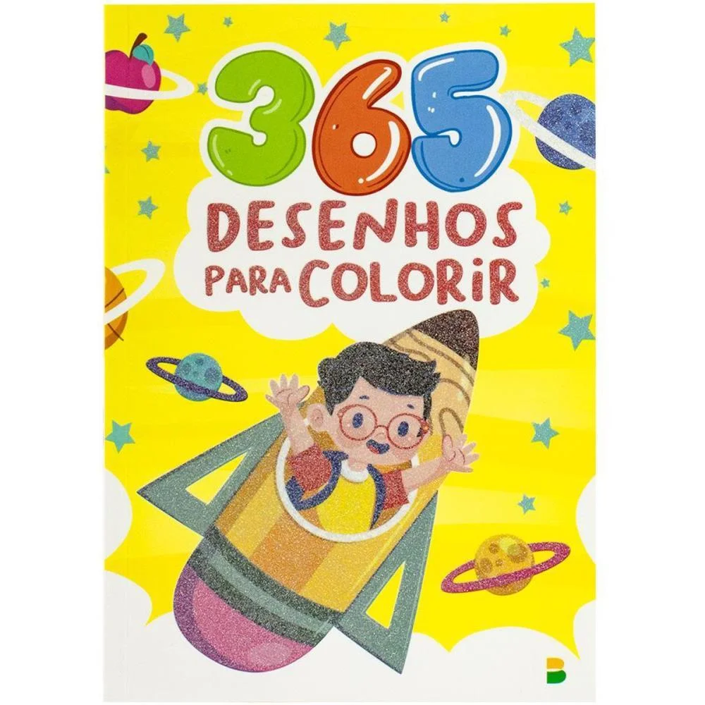 LIVRO INFANTIL COLORIR 365 DESENHOS P/COLORIR AM 288P TODOLIVRO (UNIDADE) - imagem 6