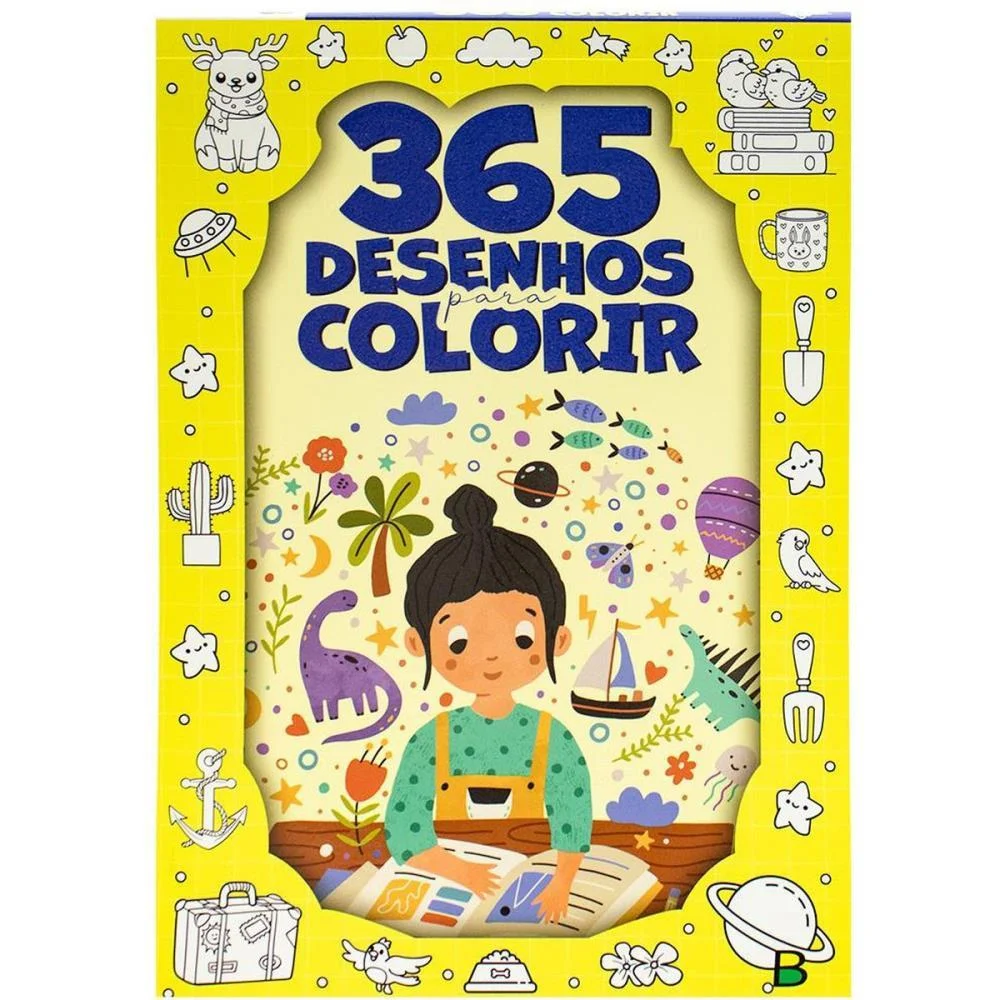 LIVRO INFANTIL COLORIR 365 P/COLORIR PAD 288FLS TODOLIVRO (UNIDADE) - imagem 6