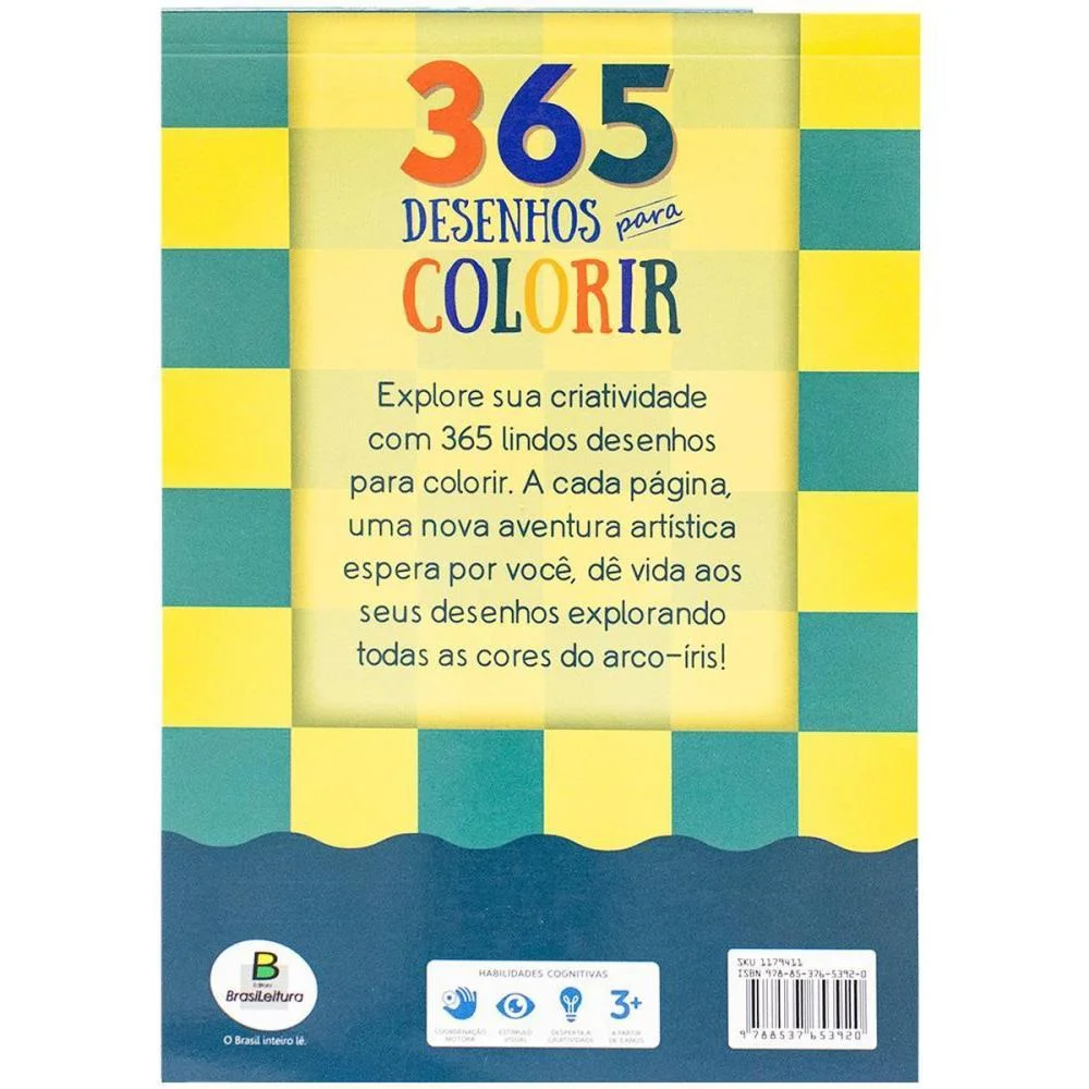 LIVRO INFANTIL COLORIR 365 P/COLORIR PAD GLITT.288P TODOLIVRO (UNIDADE) - imagem 6
