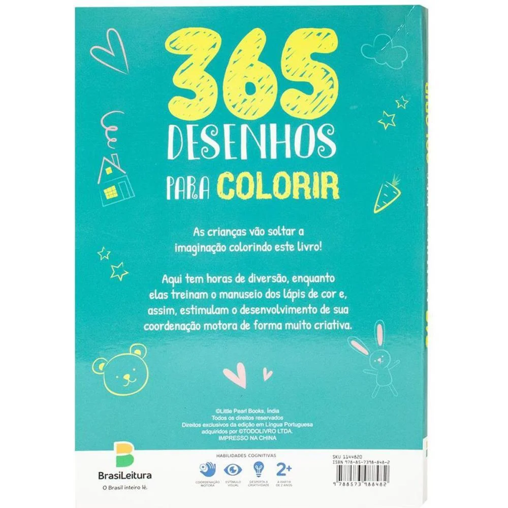 LIVRO INFANTIL COLORIR 365 DINOSSAURO P/COLORIR 365P TODOLIVRO (UNIDADE) - imagem 5