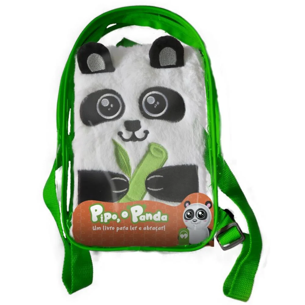 LIVRO INFANTIL ILUSTRADO PELUCIA C/MOCHILA PANDA 19X30 VALE DAS LETRAS (UNIDADE) - imagem 2