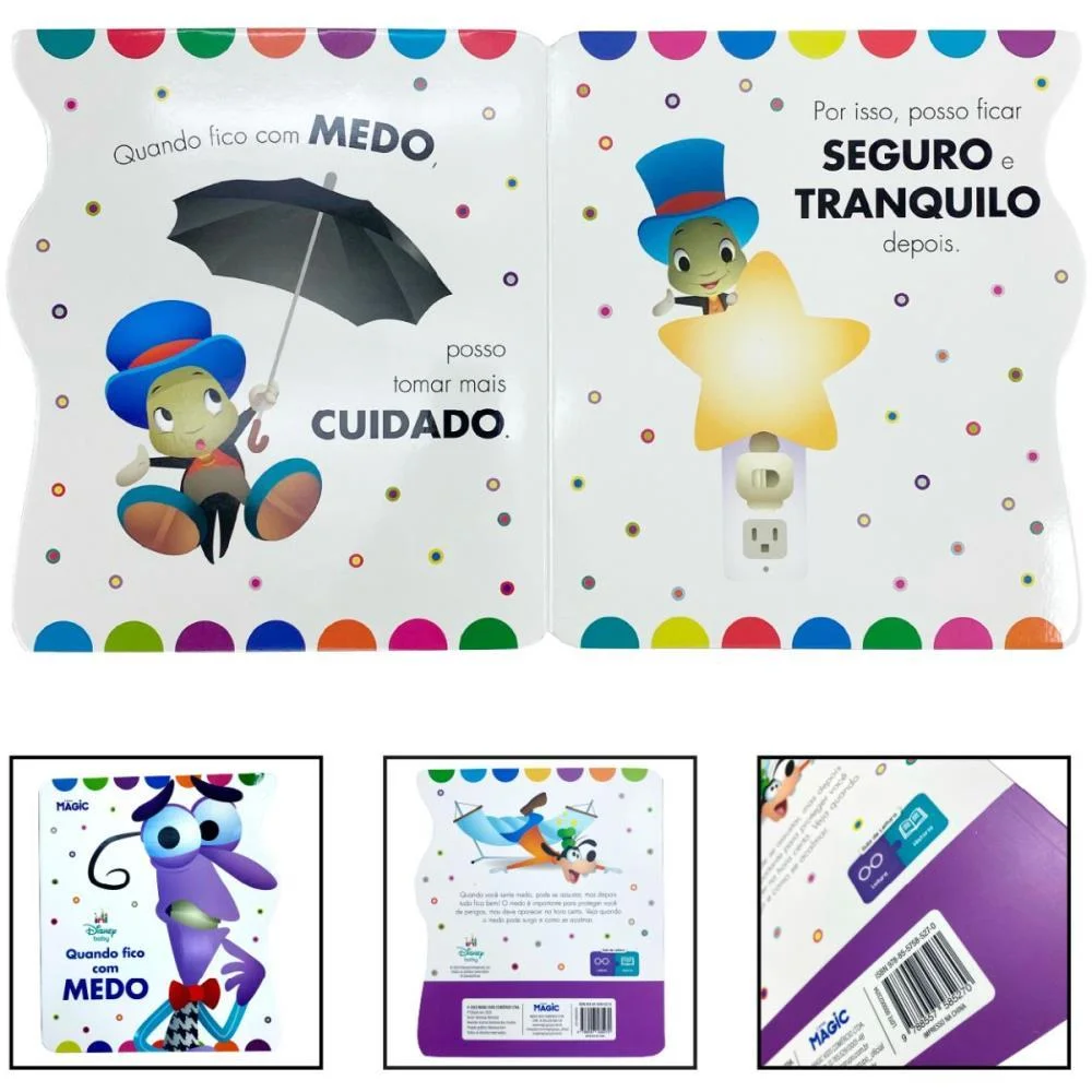 LIVRO INFANTIL ILUSTRADO DIVERTIDAMENTE QD FICO C/MEDO MAGIC KIDS (UNIDADE) - imagem 4