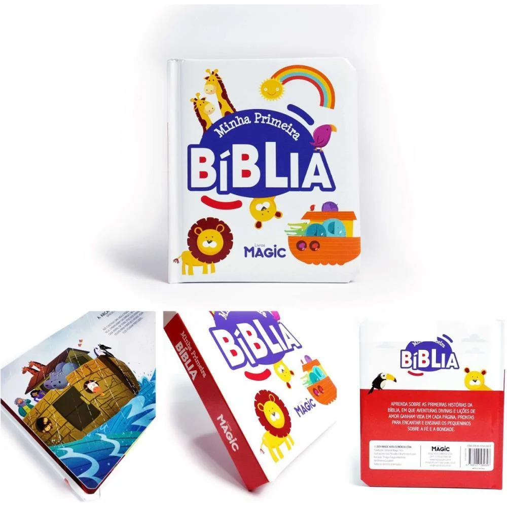 LIVRO INFANTIL ILUSTRADO MINHA PRIMEIRA BIBLIA 20PGS MAGIC KIDS (UNIDADE) - imagem 4