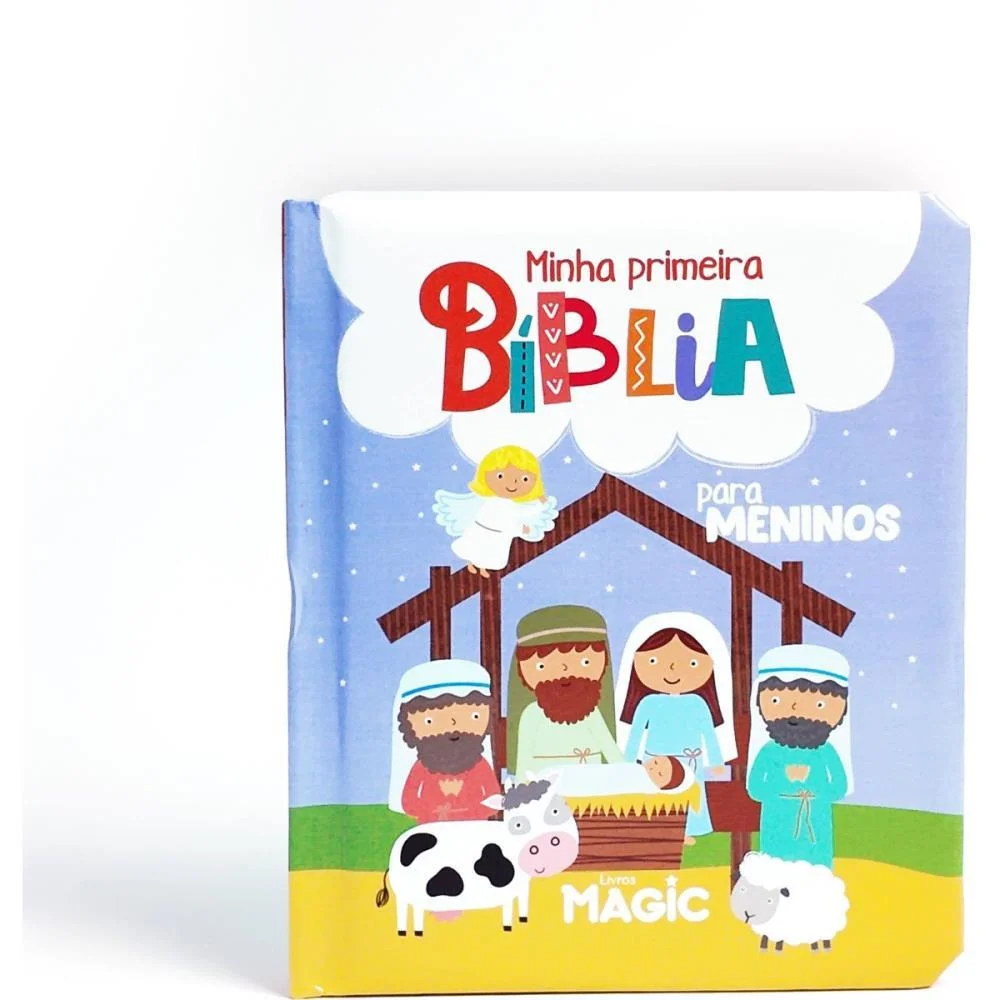 LIVRO INFANTIL ILUSTRADO MINHA PRIMEIRA BIBLIA MENINO MAGIC KIDS (UNIDADE) - imagem 2