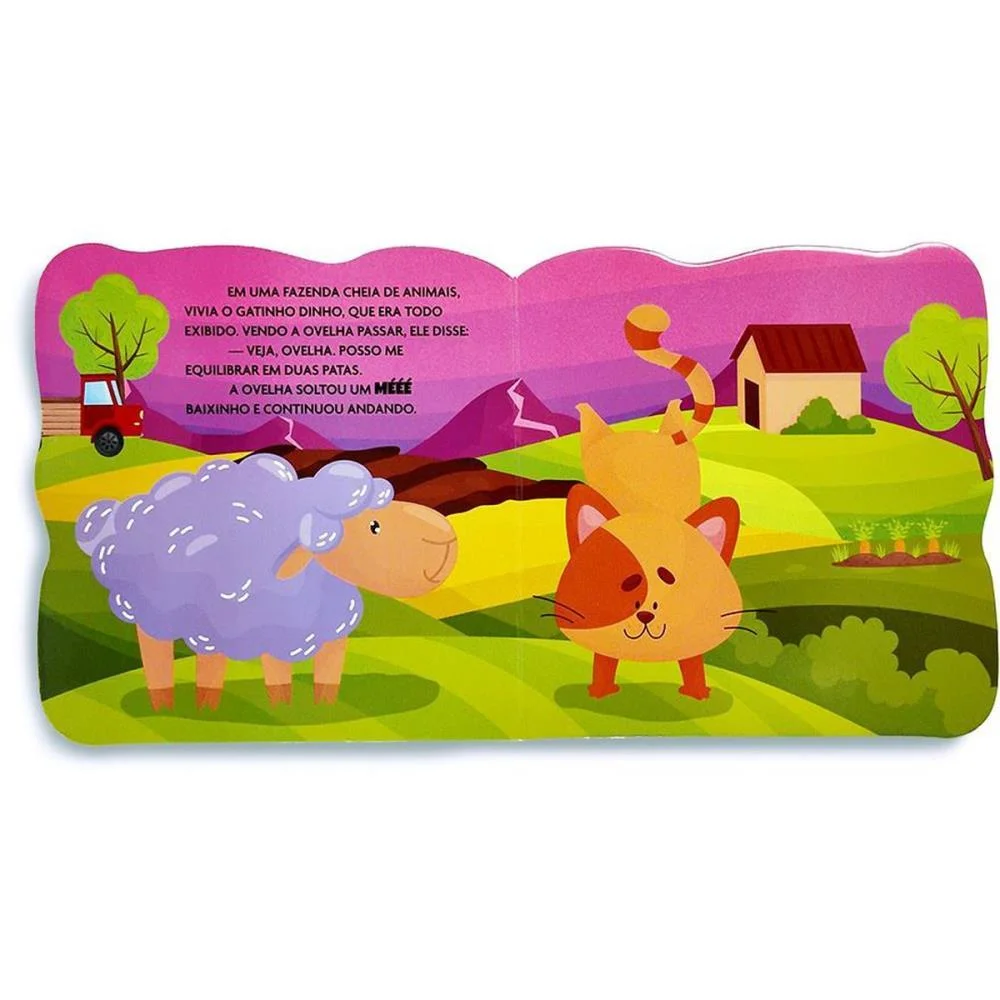 LIVRO INFANTIL ILUSTRADO RECORTADO O GATINHO EXIBIDO MAGIC KIDS (UNIDADE) - imagem 3