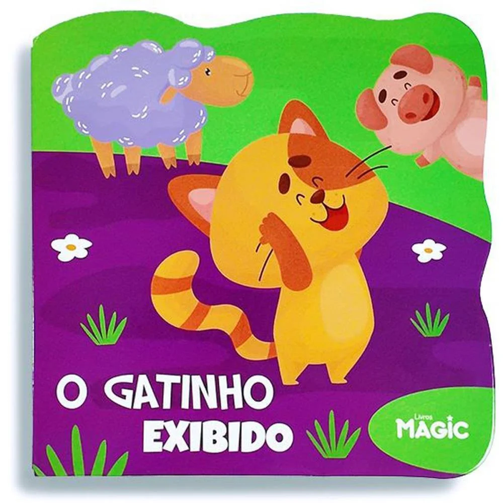 LIVRO INFANTIL ILUSTRADO RECORTADO O GATINHO EXIBIDO MAGIC KIDS (UNIDADE) - imagem 5