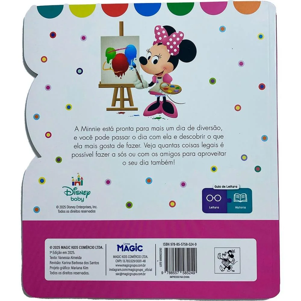LIVRO INFANTIL ILUSTRADO UM DIA COM A MINNIE 19X21CM MAGIC KIDS (UNIDADE) - imagem 5