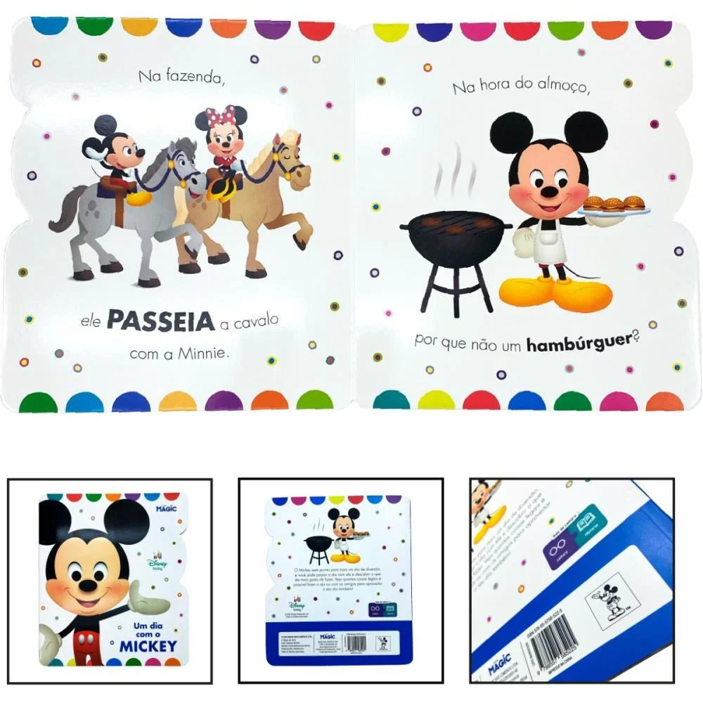 LIVRO INFANTIL ILUSTRADO UM DIA COM O MICKEY 19X21CM MAGIC KIDS (UNIDADE) - imagem 4