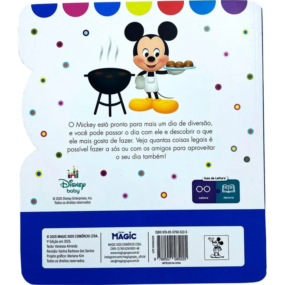 LIVRO INFANTIL ILUSTRADO UM DIA COM O MICKEY 19X21CM MAGIC KIDS (UNIDADE) - imagem 5