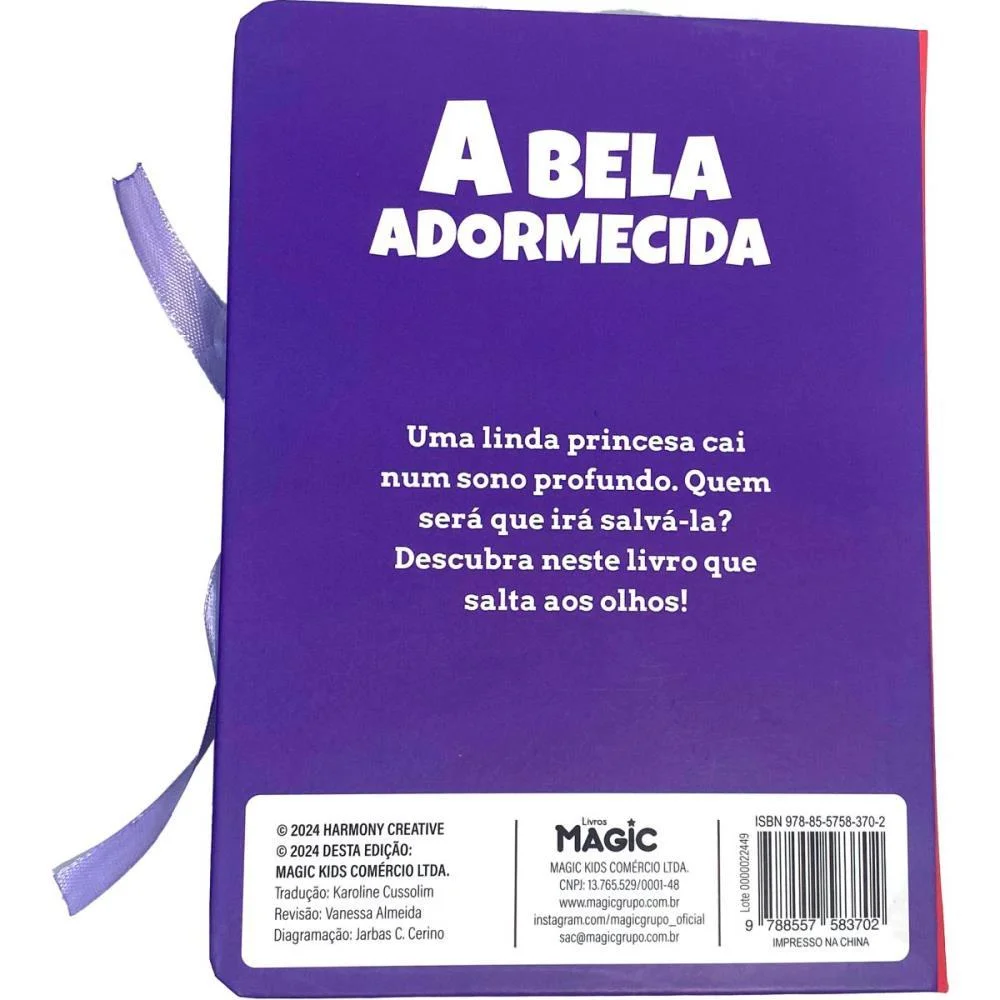 LIVRO INFANTIL ILUSTRADO POP-UP A BELA ADORMECIDA 12PGS MAGIC KIDS (UNIDADE) - imagem 4
