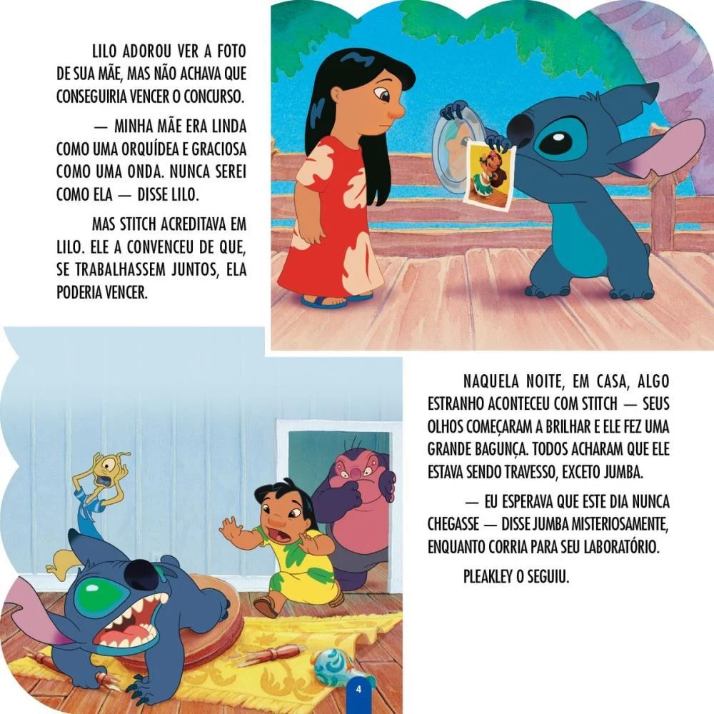 LIVRO INFANTIL ILUSTRADO STITCH HISTORIAS 16PGS 20X20CM BICHO ESPERTO (PCT.C/02) - imagem 3