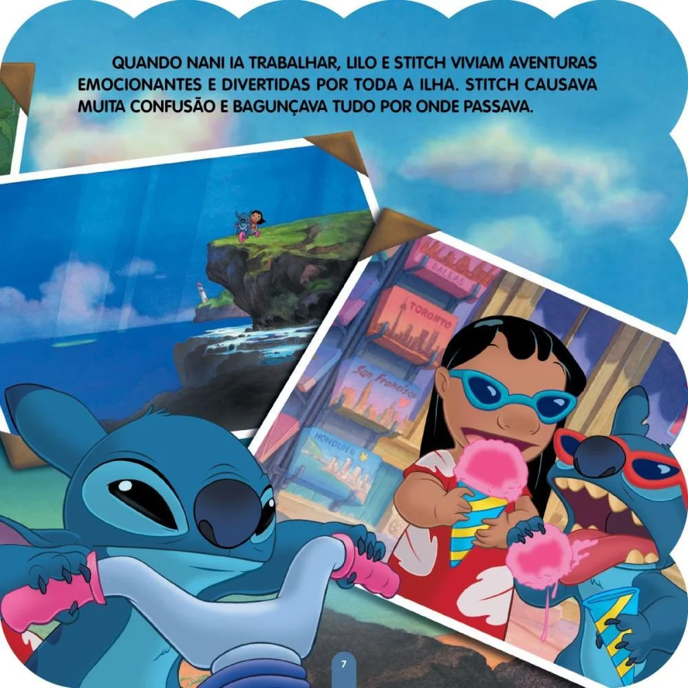 LIVRO INFANTIL ILUSTRADO STITCH HISTORIAS 16PGS 20X20CM BICHO ESPERTO (PCT.C/02) - imagem 3