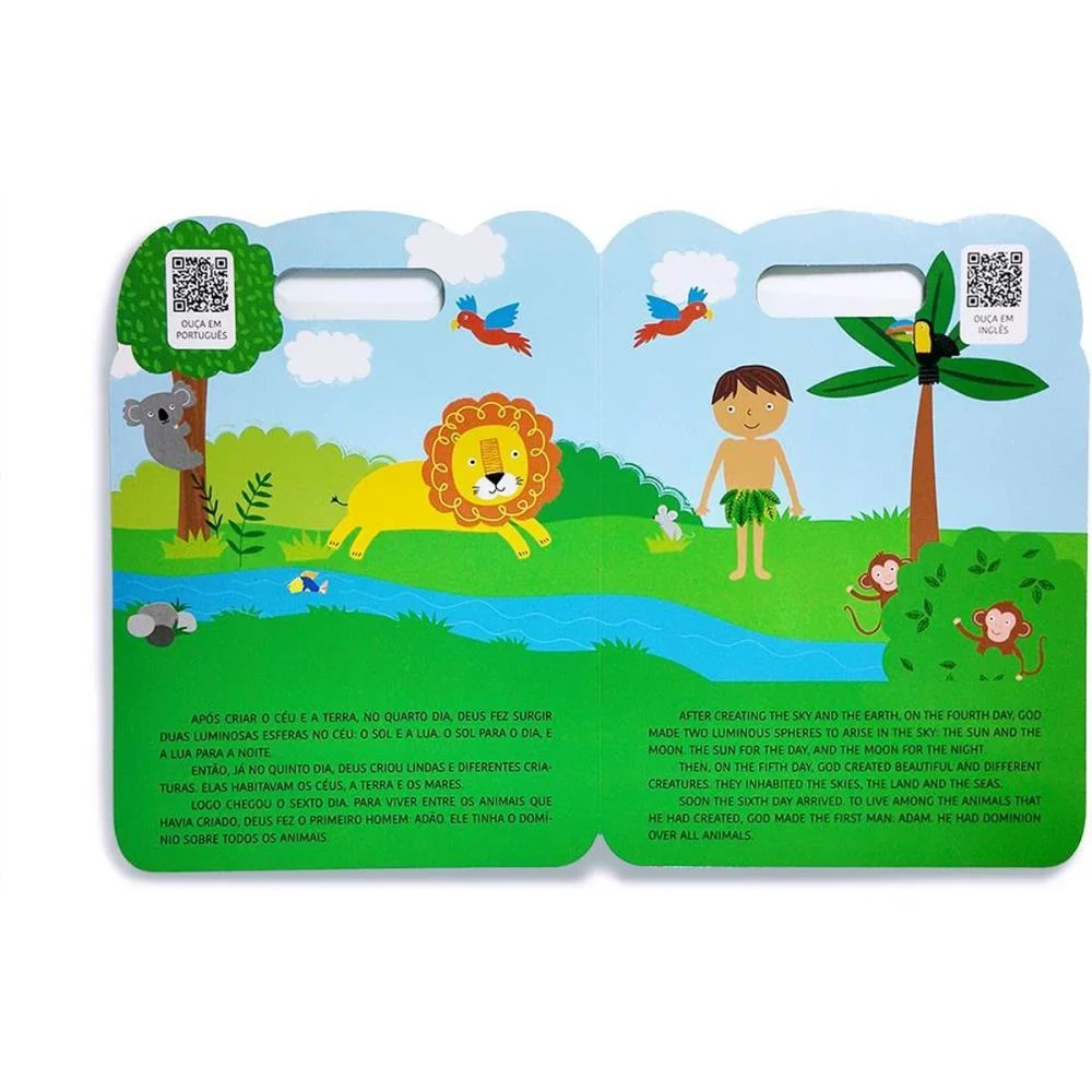 LIVRO INFANTIL ILUSTRADO BILINGUE A CRIACAO 8PGS 20X27C MAGIC KIDS (UNIDADE) - imagem 4