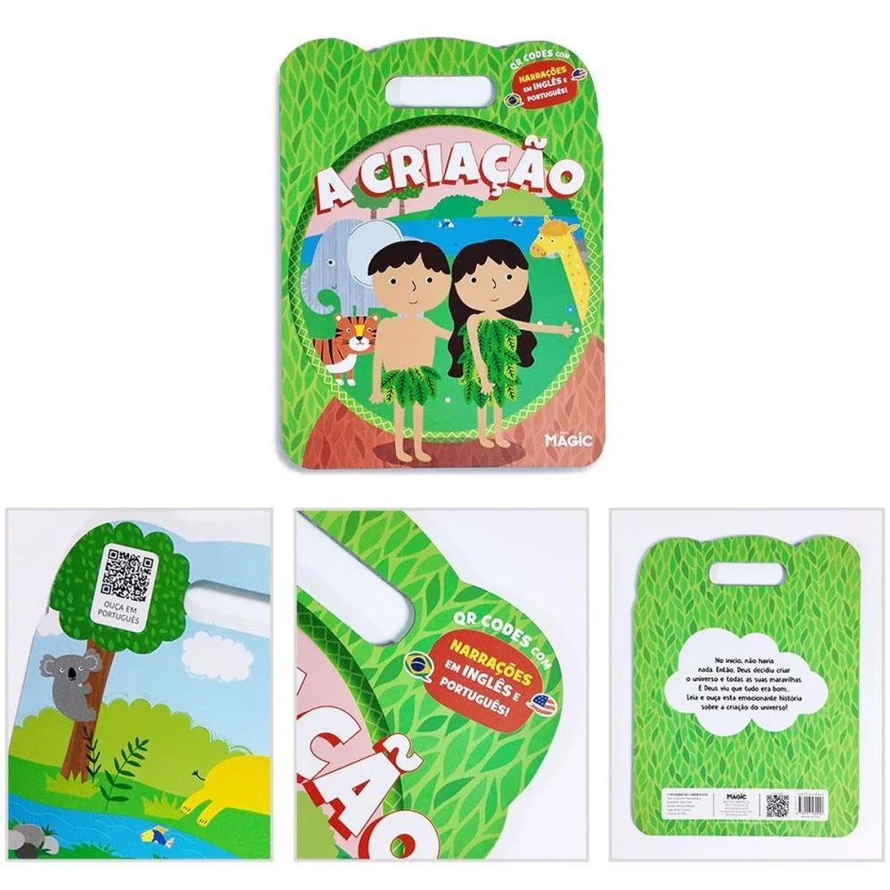 LIVRO INFANTIL ILUSTRADO BILINGUE A CRIACAO 8PGS 20X27C MAGIC KIDS (UNIDADE) - imagem 5