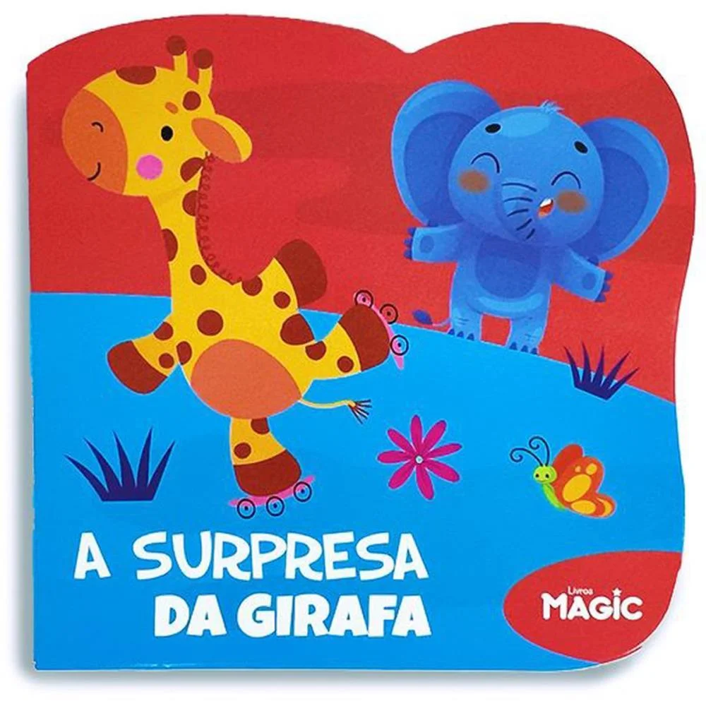 LIVRO INFANTIL ILUSTRADO RECORTADO A SURPRESA DA GIRAFA MAGIC KIDS (UNIDADE) - imagem 2