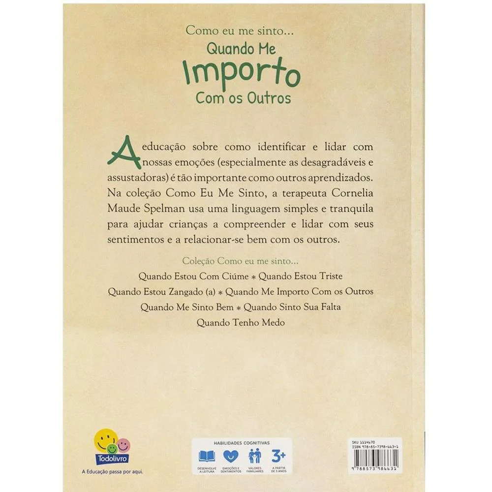 LIVRO INFANTIL ILUSTRADO COMO ME SINTO- ME IMPORTO 32P TODOLIVRO (UNIDADE) - imagem 4