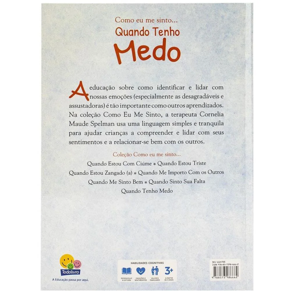 LIVRO INFANTIL ILUSTRADO COMO ME SINTO- TENHO MEDO 32P TODOLIVRO (UNIDADE) - imagem 4