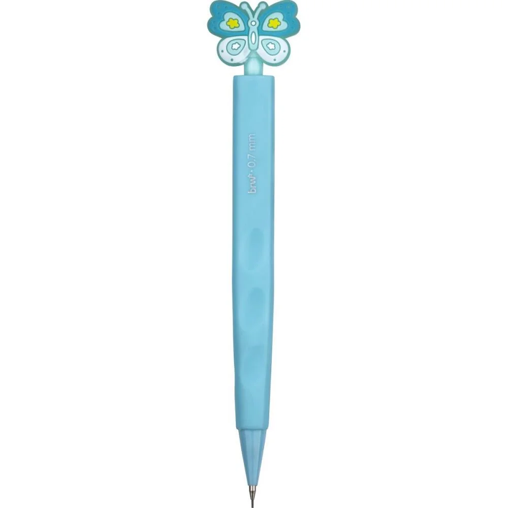 LAPISEIRA 0.7MM BUTTERFLY PLASTICA 3 CORES SOR BRW (DP.C/12) - imagem 5